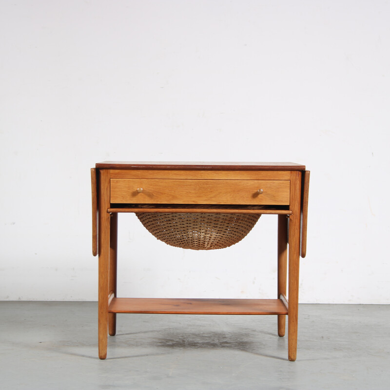 Mesa auxiliar vintage de Hans J. Wegner para Andreas Tuk, Dinamarca 1950