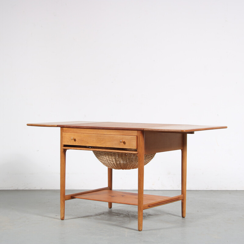 Mesa auxiliar vintage de Hans J. Wegner para Andreas Tuk, Dinamarca 1950