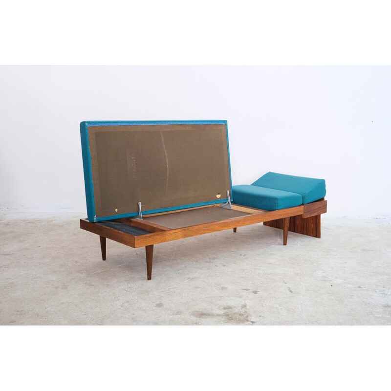 Mid century rosewood daybed, 1970s