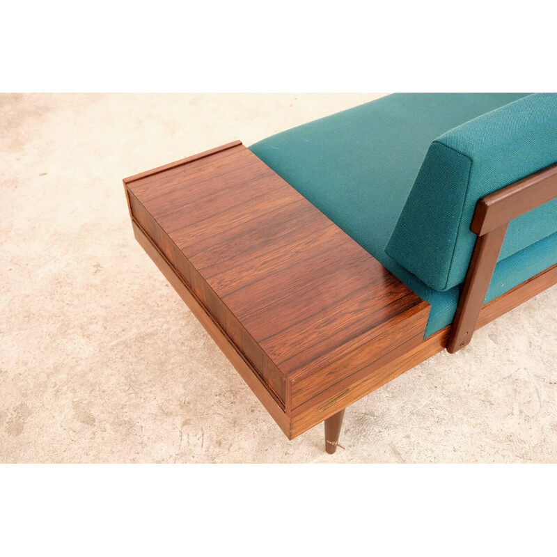 Mid century rosewood daybed, 1970s