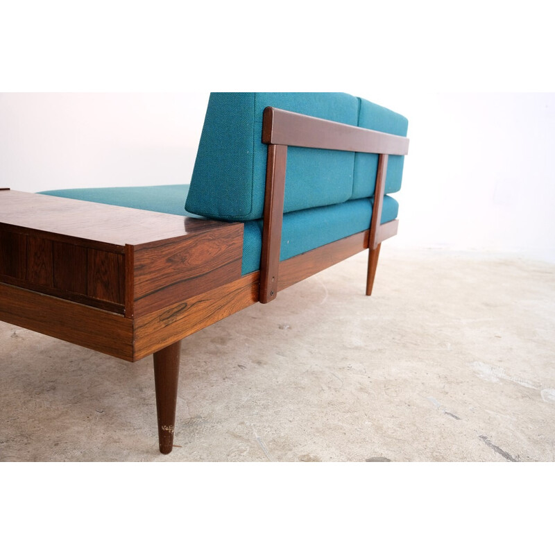 Mid century rosewood daybed, 1970s