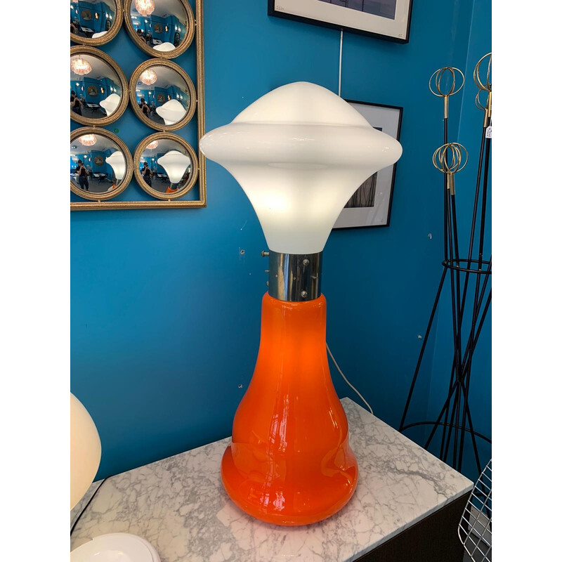 Vintage oranje vloerlamp van Carlo Nason, 1970