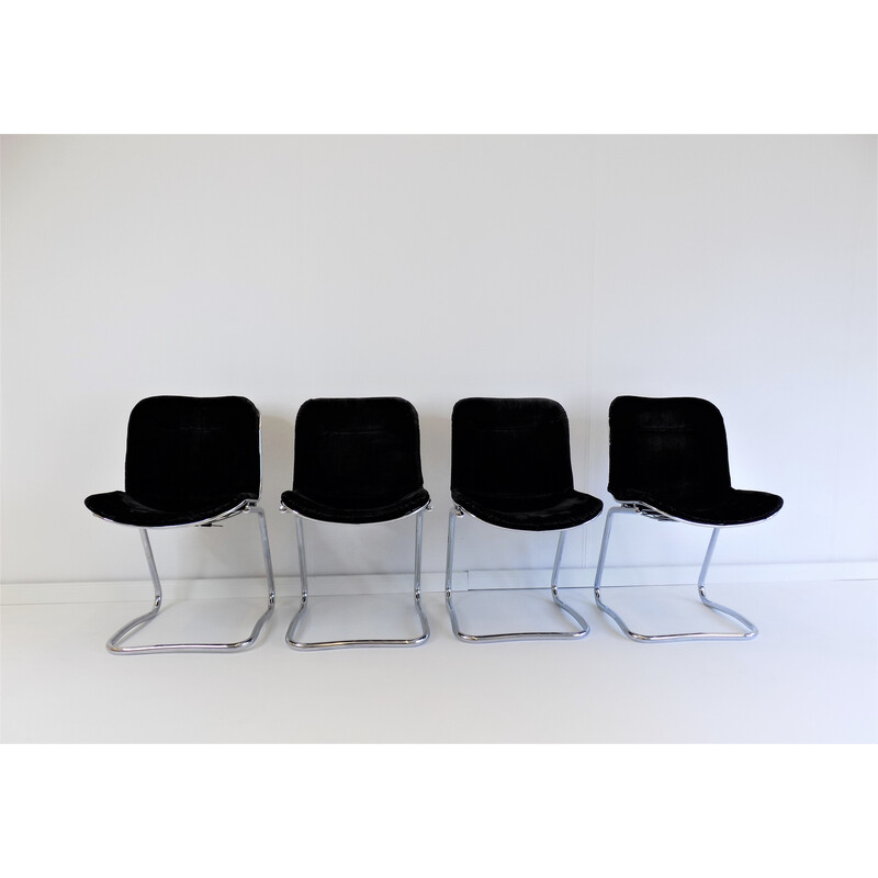 Set of 4 vintage Rima cantilever armchairs by Gastone Rinaldi