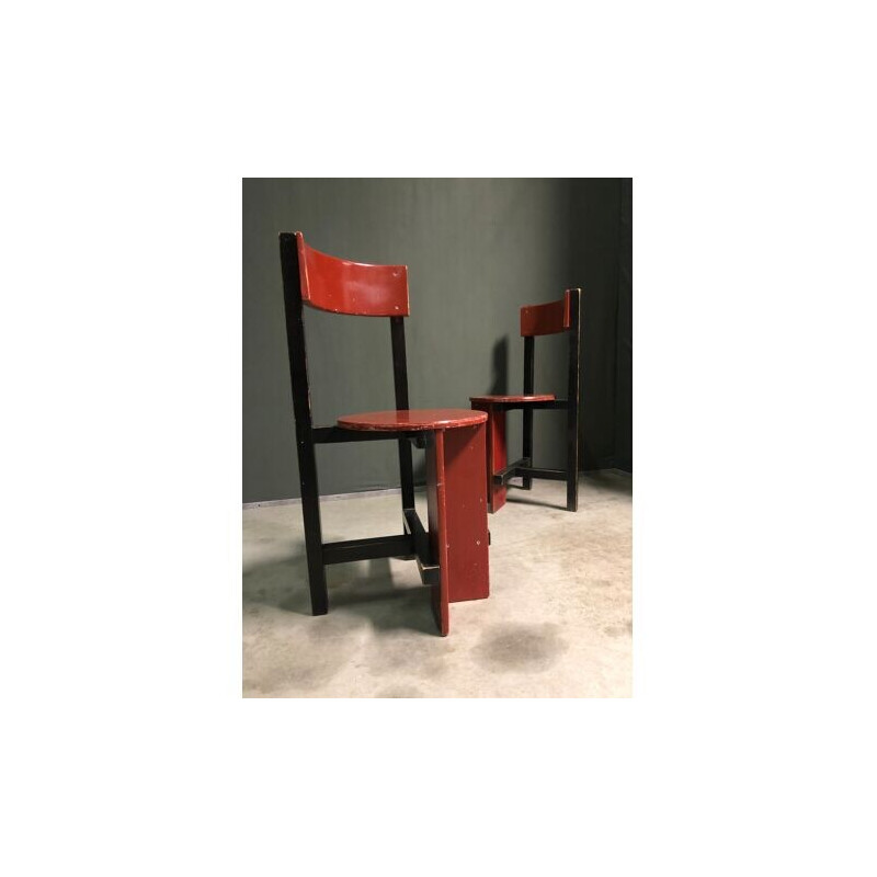 Paire de chaises vintage Piet Blom Bastille, 1960