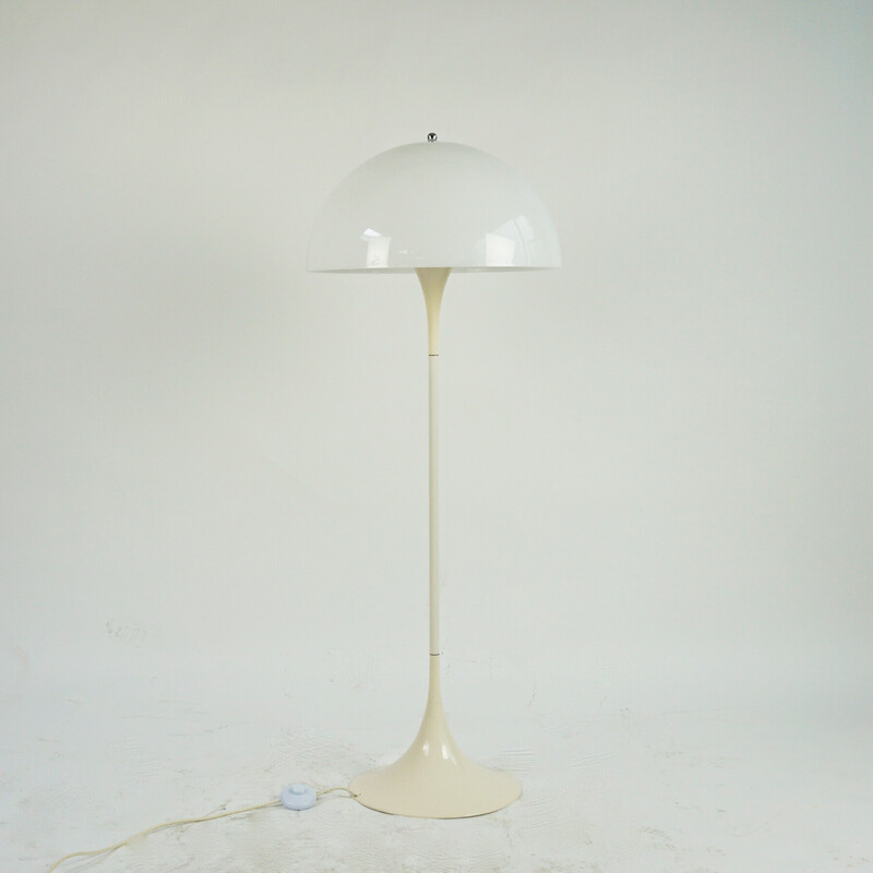 Vintage white Panthella floor lamp by Verner Panton for Louis Poulsen, 1971