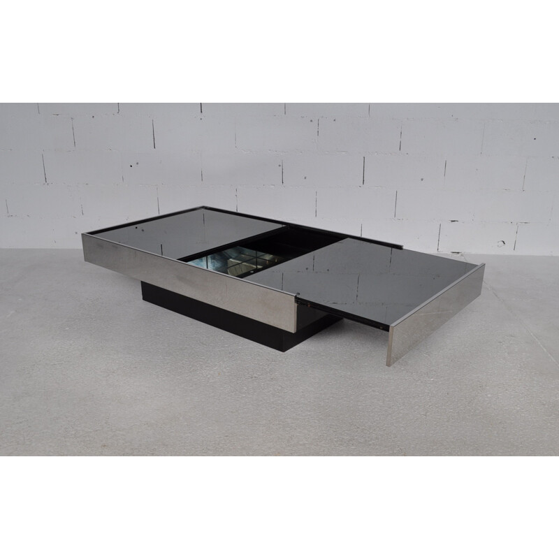Coffee table with minibar, by Cidue - 1970s