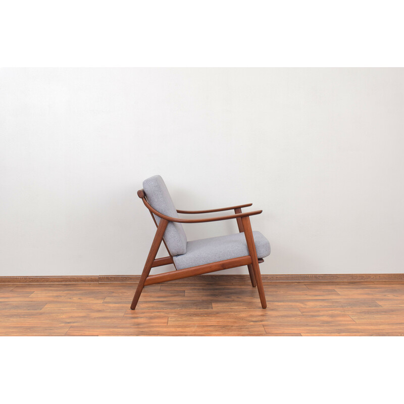 Pair of mid-century Danish teak armchairs by Arne Hovmand-Olsen for Mogens Kold, 1960s