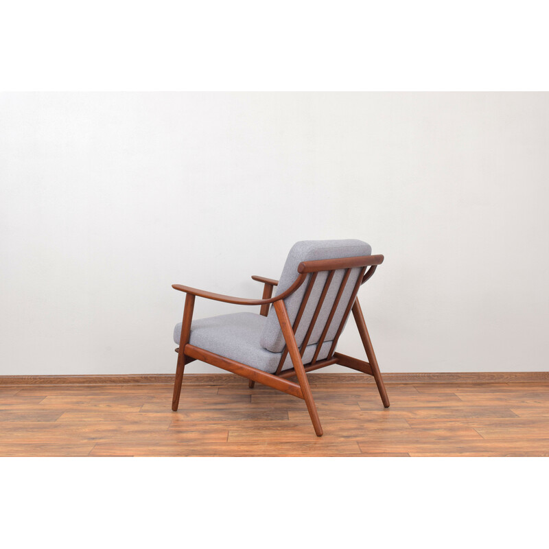 Pair of mid-century Danish teak armchairs by Arne Hovmand-Olsen for Mogens Kold, 1960s