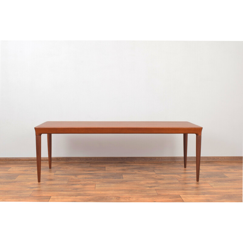 Table basse danois vintage en teck par Johannes Andersen pour Cfc Silkeborg, 1960