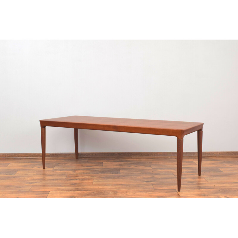 Table basse danois vintage en teck par Johannes Andersen pour Cfc Silkeborg, 1960