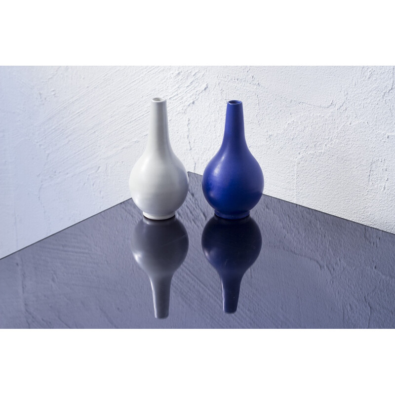 Set of 2 Upsala Ekeby teardrop vases, Vicke LINDSTRAND - 1940s