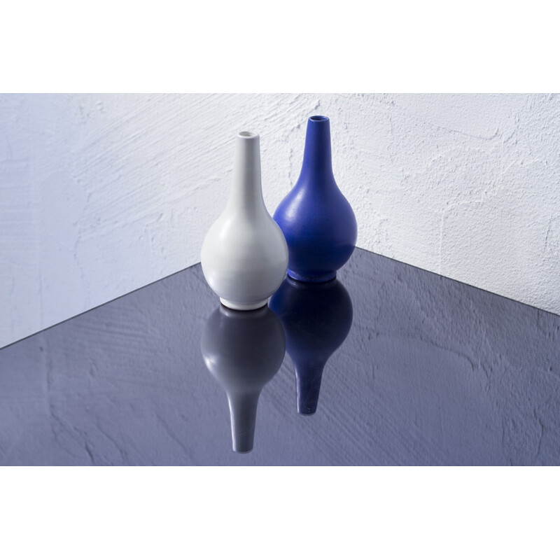 Set of 2 Upsala Ekeby teardrop vases, Vicke LINDSTRAND - 1940s