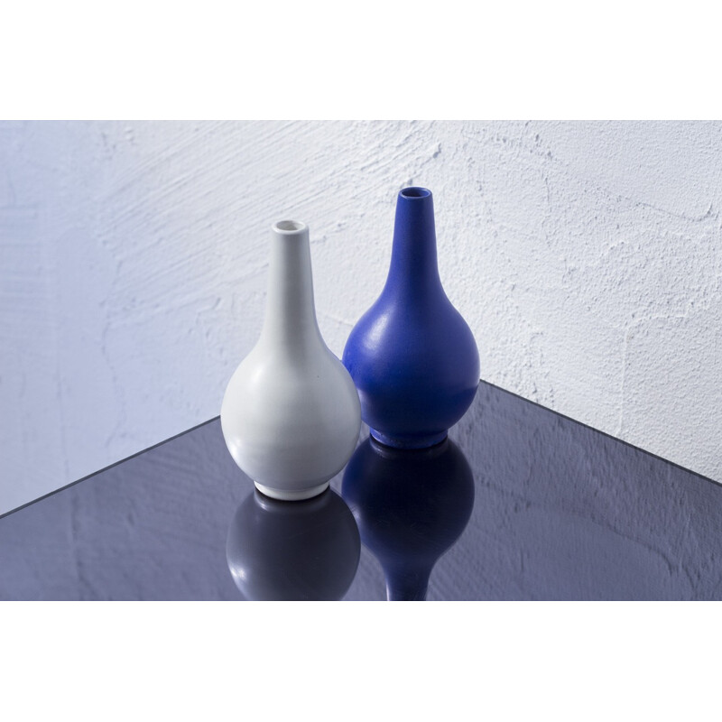 Set of 2 Upsala Ekeby teardrop vases, Vicke LINDSTRAND - 1940s