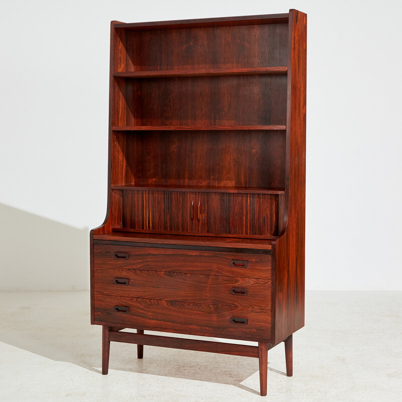 Vintage rosewood Nexø bookcase by Johannes Sorth for Nexø, 1970s