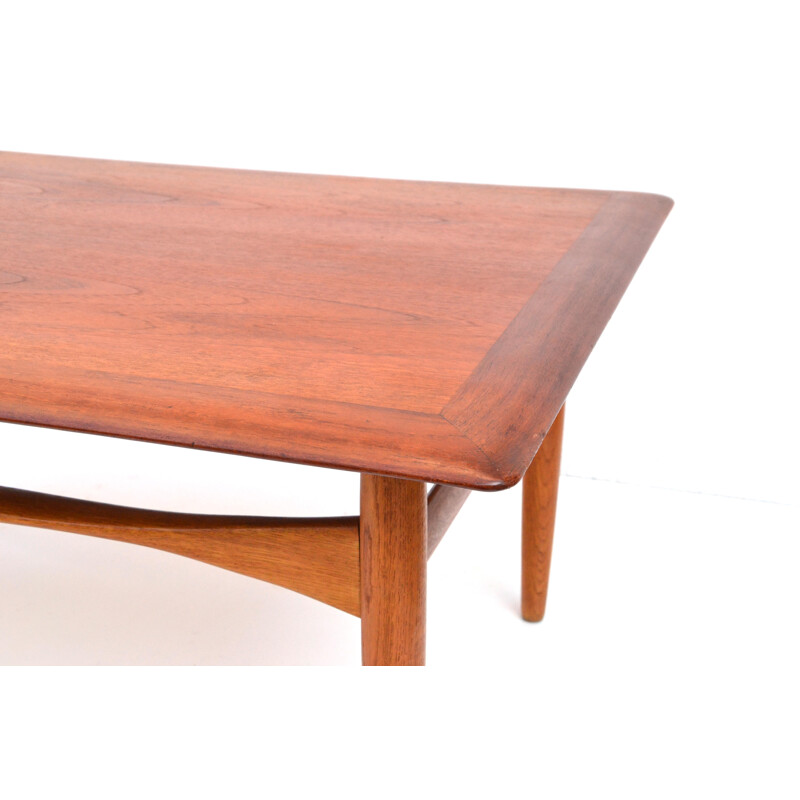 Bovenkamp coffee table in teak and oak, Aksel Bender MADSEN - 1960s