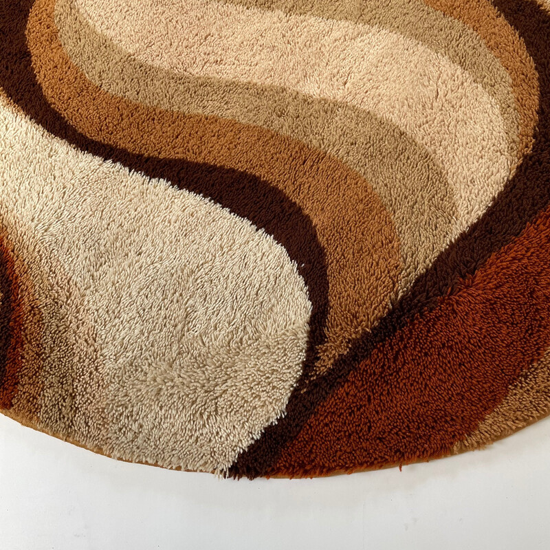 Vintage "Wave" High Pile Rya Rug by Prinstapijt Desso, Netherlands 1970s