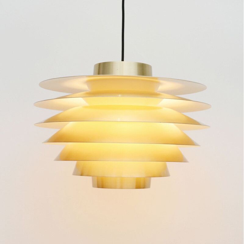 Vintage Verona pendant lamp by S. Middelboe, Denmark 1970s