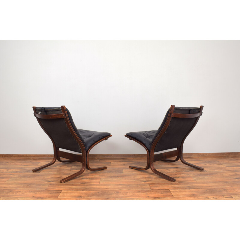 Pair of mid-century Siesta armchairs by Ingmar Relling for Westnofa, 1960s