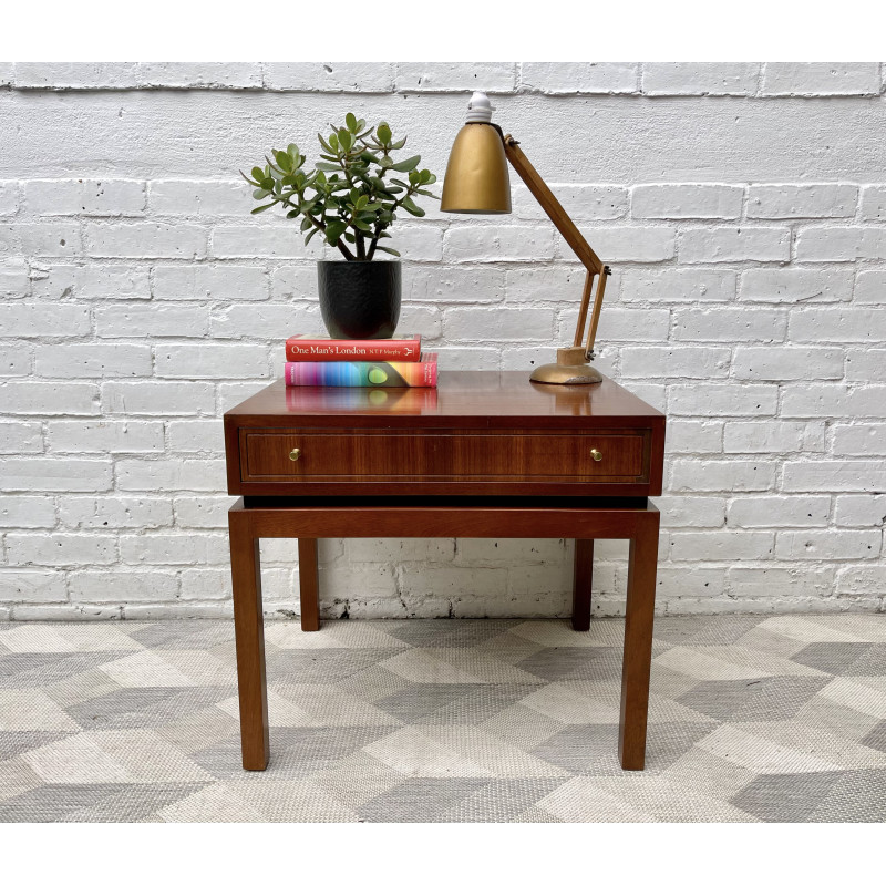 Vintage teak night stand with drawer, 1960-1970s