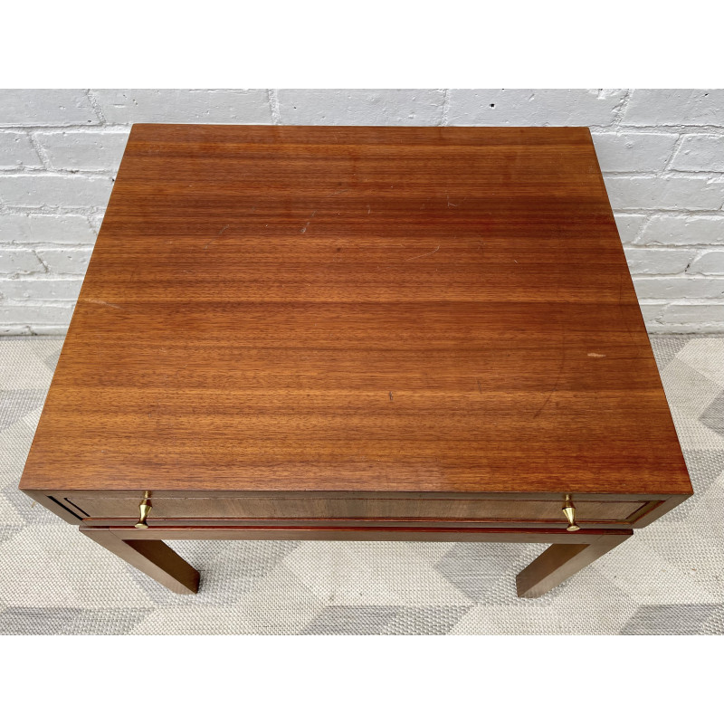 Vintage teak night stand with drawer, 1960-1970s