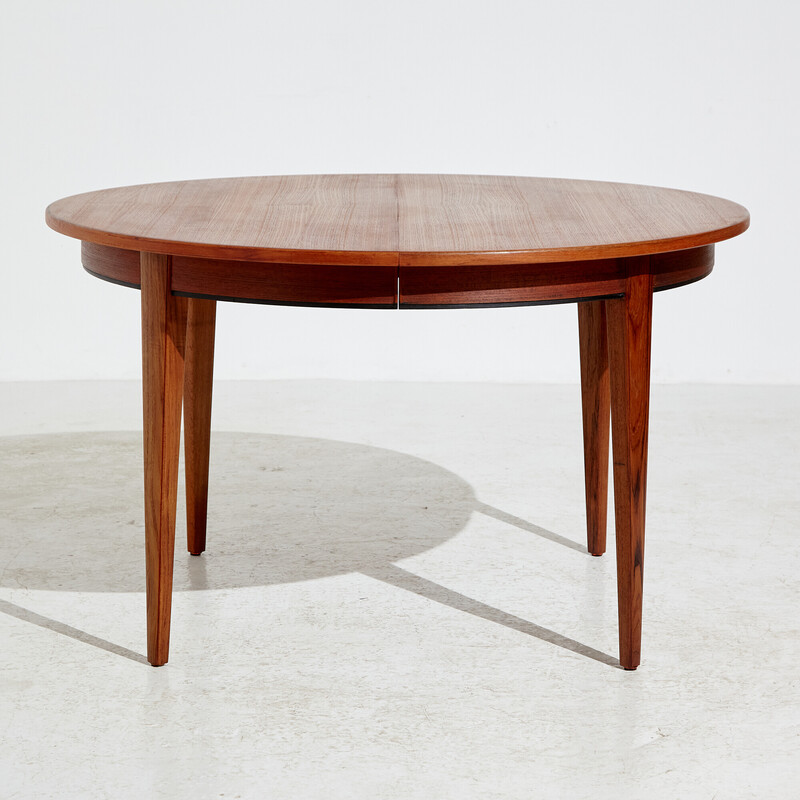 Vintage model 55 teak dining table by Gunni Omann for Omann Jun, 1960s