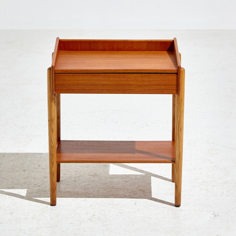 Vintage model 148 teak night stand by Børge Mogensen for Søborg, 1950s