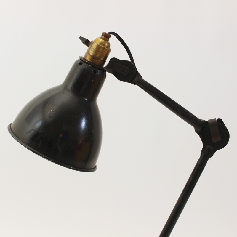 "Model 205" black table lamp, Bernard ALBIN-GRAS - 1930s