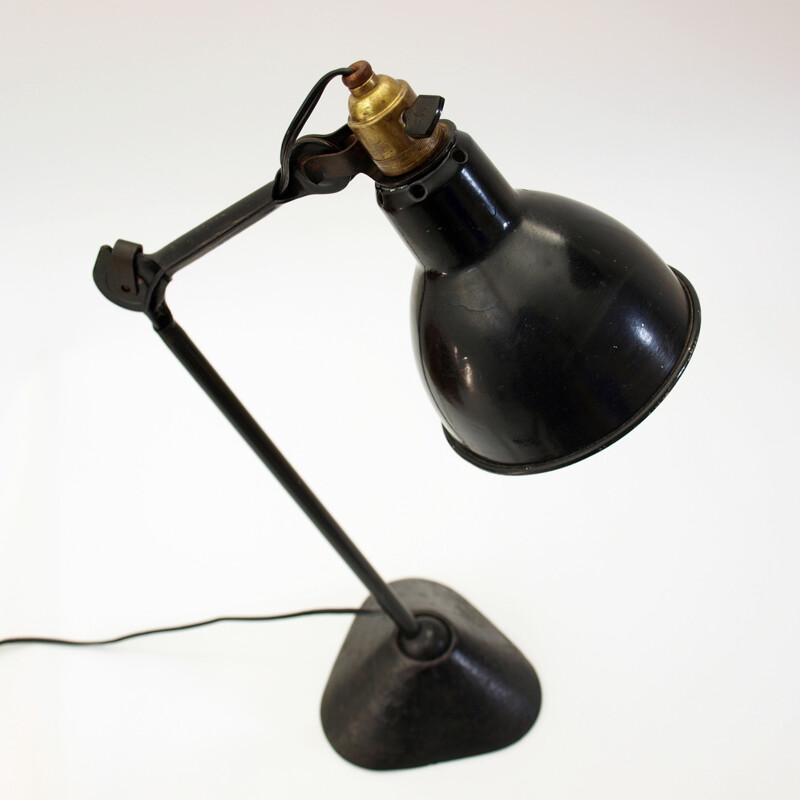 "Model 205" black table lamp, Bernard ALBIN-GRAS - 1930s