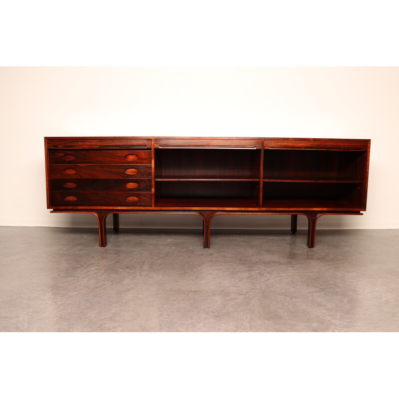 Vintage sideboard in rosewood by Gianfranco Frattini for Bernini, Italy 1960s