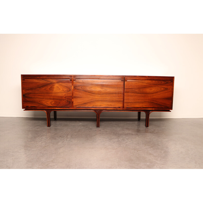 Vintage sideboard in rosewood by Gianfranco Frattini for Bernini, Italy 1960s