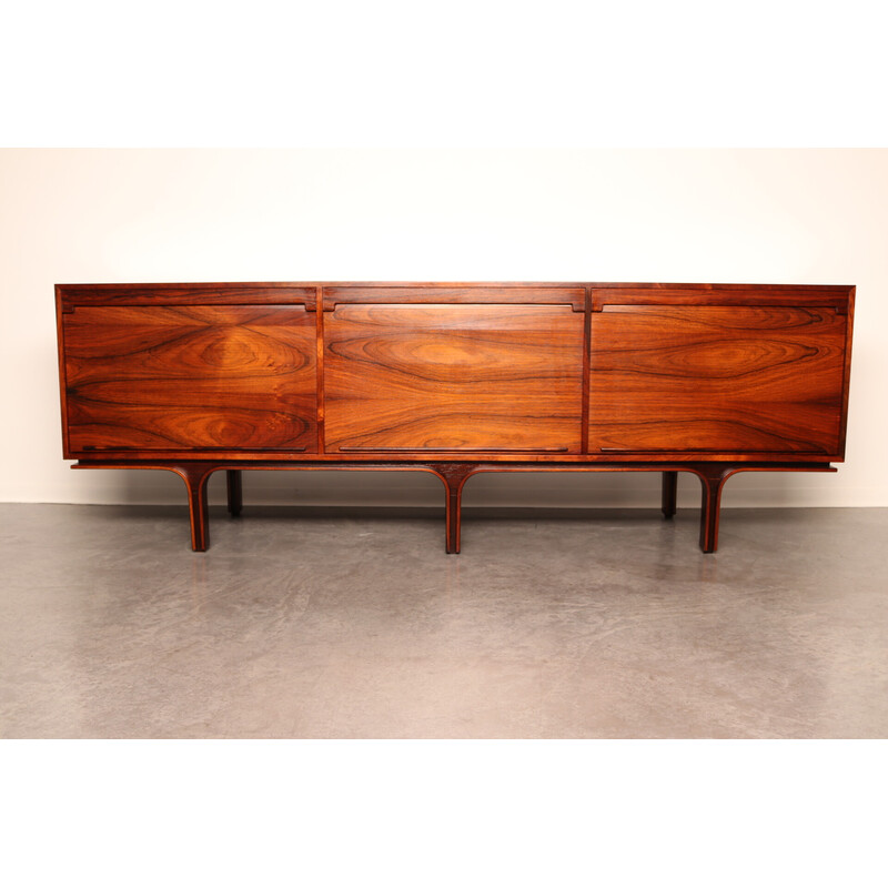 Vintage sideboard in rosewood by Gianfranco Frattini for Bernini, Italy 1960s