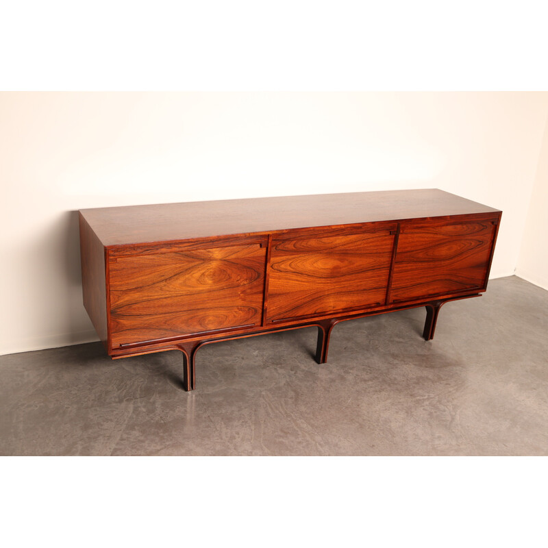 Vintage sideboard in rosewood by Gianfranco Frattini for Bernini, Italy 1960s