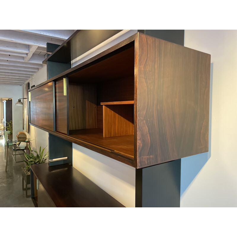 Mueble modular vintage "Extenso" en madera de palisandro de Amma Torino, Italia 1960