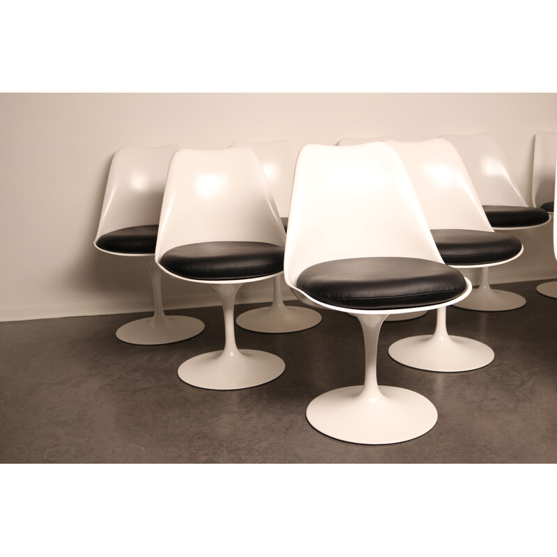 Set of 10 vintage tulip chairs by Eero Saarinen for Knoll Int, U.S. 1960s