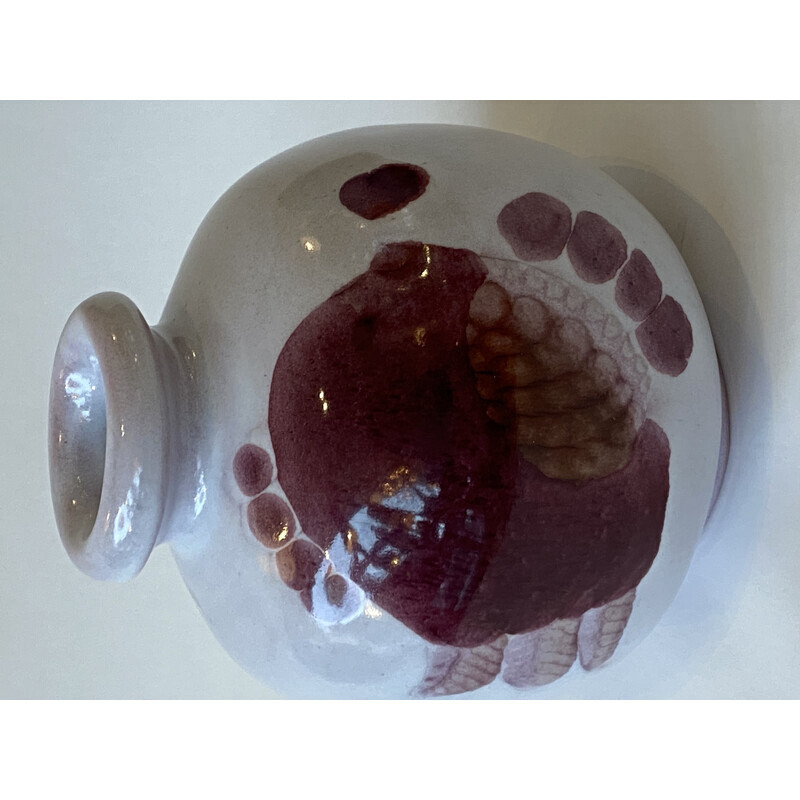 Jarrón de cerámica vintage de Jean y Robert Cloutier