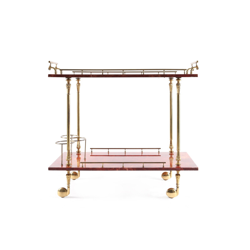 Tura mid-century bar cart, Aldo TURA - 1960s