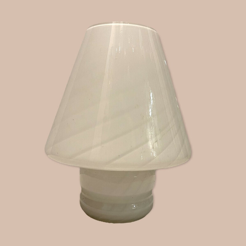 Vintage Murano glass table lamp by Venini