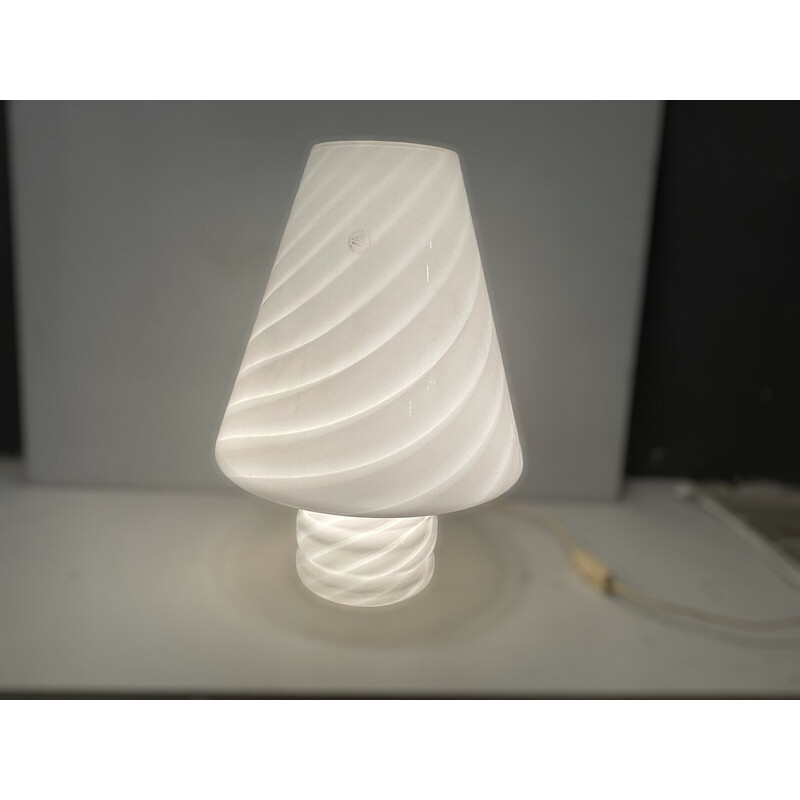 Vintage Murano glass table lamp by Venini