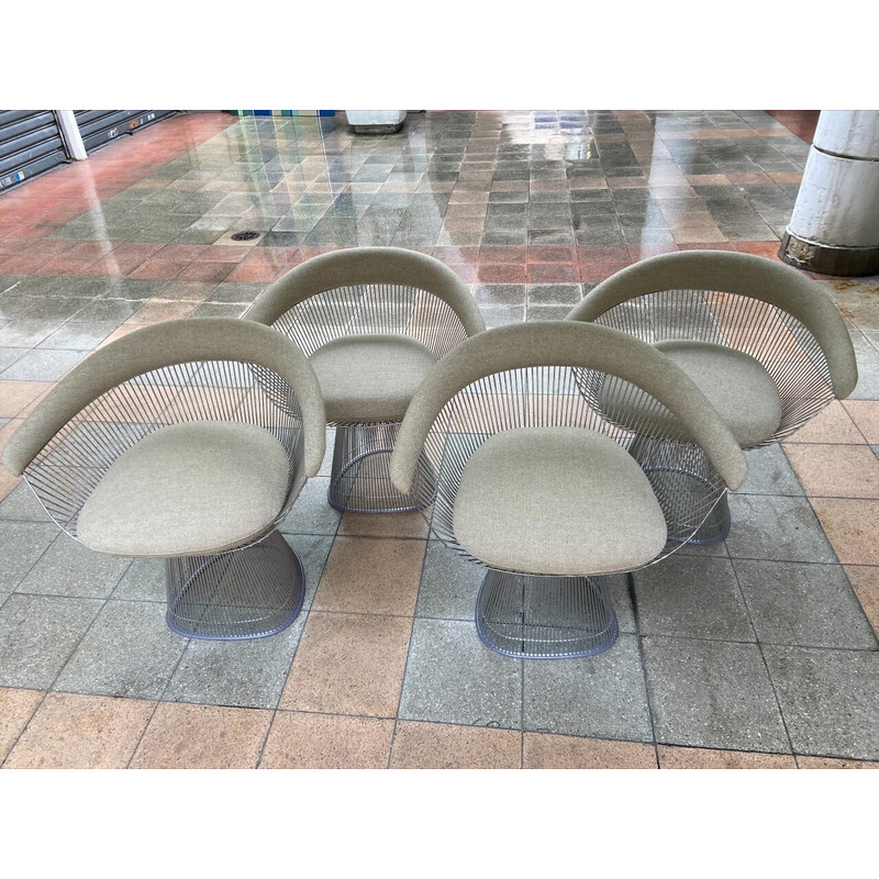 Set of 4 vintage chairs by Warren Platner for Knoll, 2021