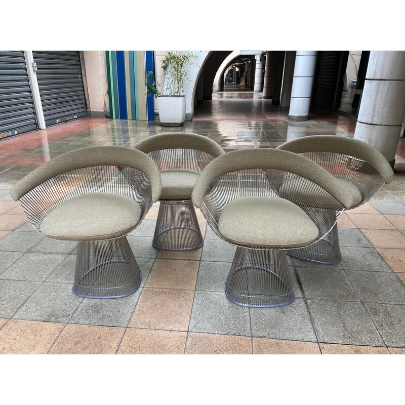 Set of 4 vintage chairs by Warren Platner for Knoll, 2021