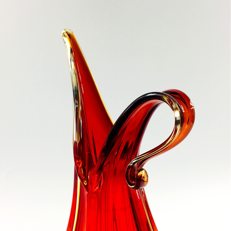 Vase vintage en verre d'art de Murano par Barovier