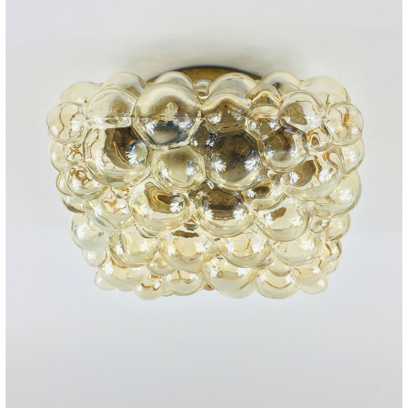 Mid century bubble glass ceiling lamp by Helena Tynell for Limburg, Germany 1970s