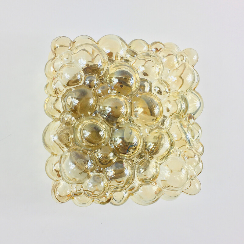 Mid century bubble glass ceiling lamp by Helena Tynell for Limburg, Germany 1970s