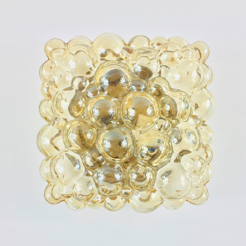 Mid century bubble glass ceiling lamp by Helena Tynell for Limburg, Germany 1970s