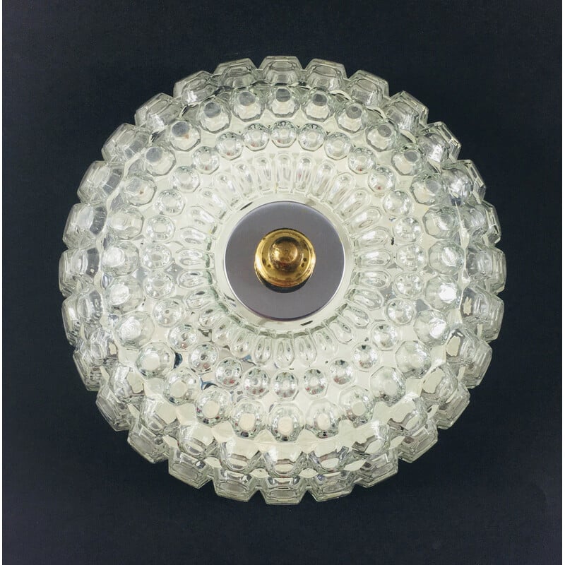Vintage bubbelglas plafondlamp door Helena Tynell voor Limburg, Duitsland 1960