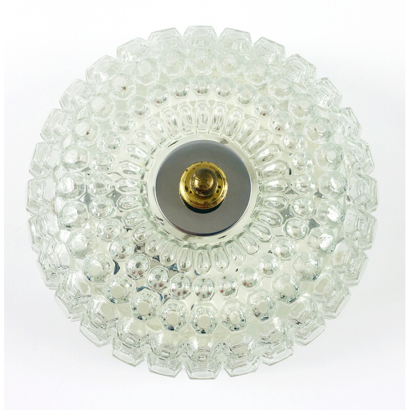 Mid century bubble glass ceiling lamp by Helena Tynell for Limburg, Germany 1960s