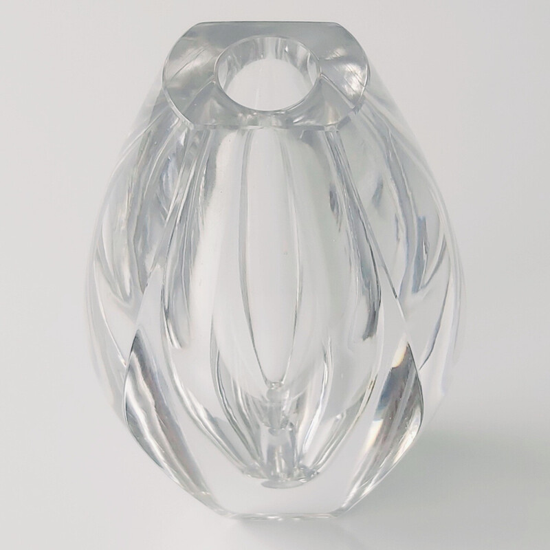 Scandinavian mid century glass vase by Mona Morales-Schildt for Kosta, Sweden 1950s