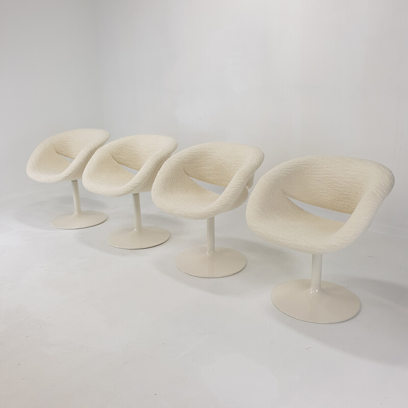 Ensemble de 4 fauteuils vintage en bois modèle 8762 par Pierre Paulin pour Artifort, 1960