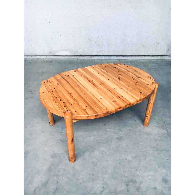 Scandinavische vintage grenen tafel van Rainer Daumiller voor Hirtshals Sawaerk, Denemarken 1970