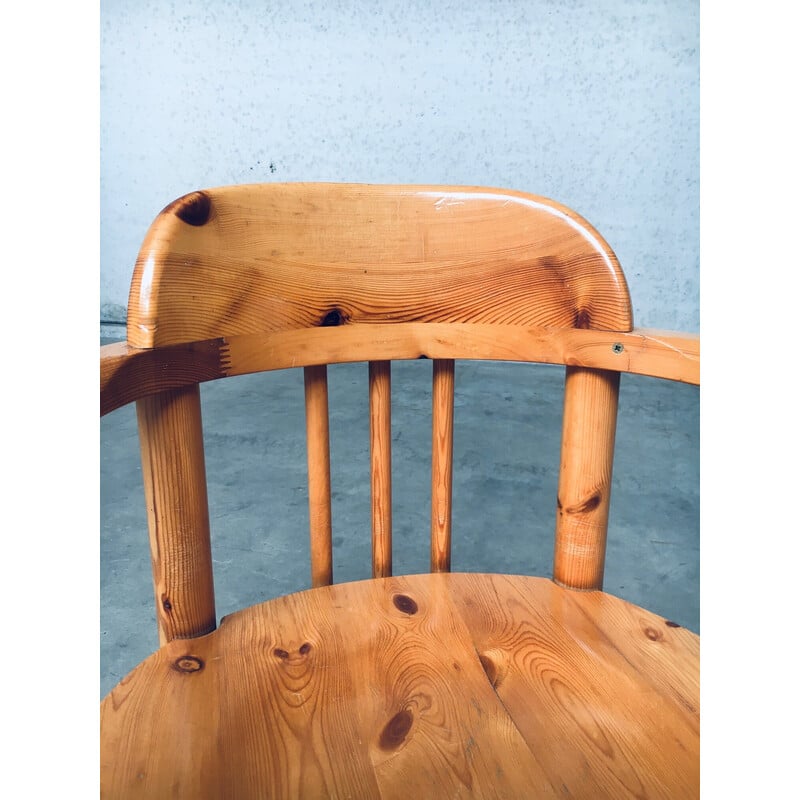 Juego de 6 sillas de pino vintage de Rainer Daumiller para Hirtshals Savvaerk, Dinamarca 1970